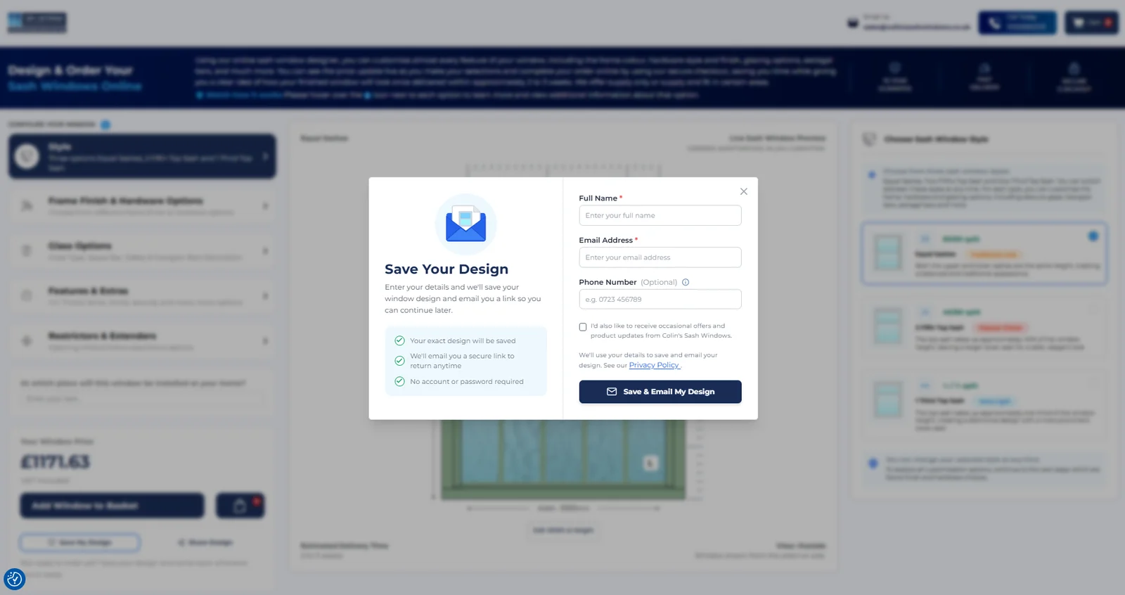 Save your design